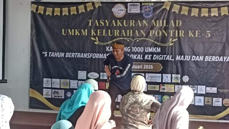 Dipandu Kang Reiza Kurniawan, Gerak Latasmadaru Hadir di Milad Ke-5 UMKM Pondok Petir, menggabungkan Gerakan Energi untuk Ketenangan, Motivasi dan Kreativitas