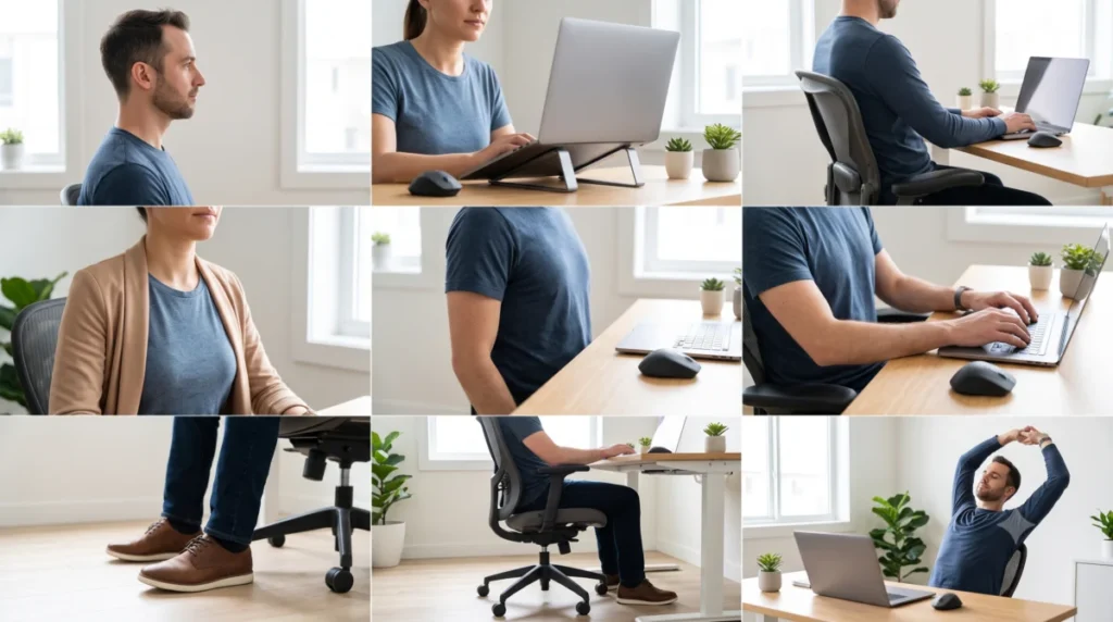 9 Tips Menjaga Postur Tubuh Ideal Saat Duduk Seharian di Depan Laptop