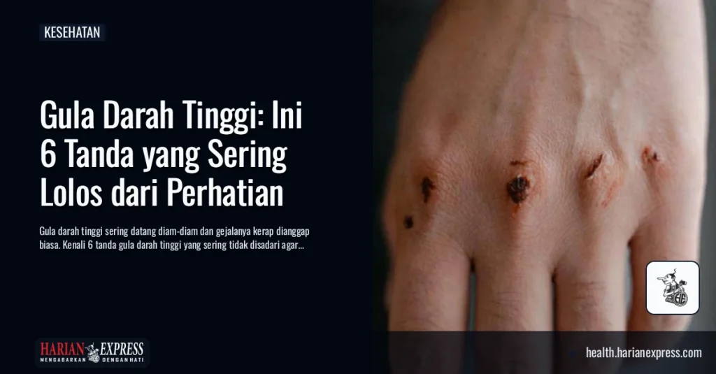 Gula Darah Tinggi: Ini 6 Tanda yang Sering Lolos dari Perhatian